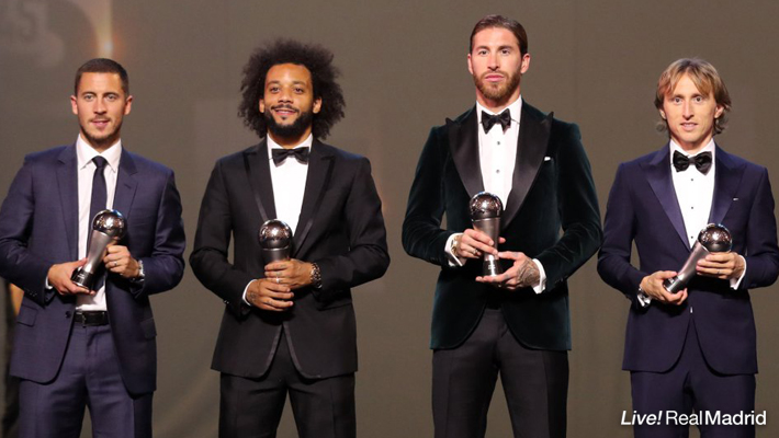 FIFA/FIFProワールドイレブン、レアル・マドリードが最多4選手を輩出